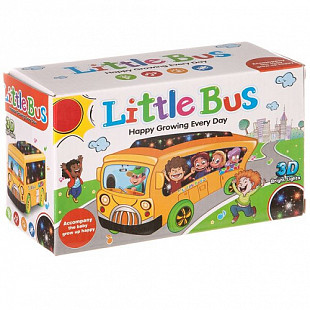 Игрушка пластмассовая Автобус светящейся 9026-1 3 вида