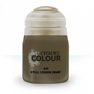Краска для миниатюр Games Workshop Warhammer AIR: Steel Legion Drab 24ML 28-18b