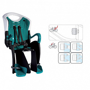 Детское велокресло Bellelli Tiger Relax B-Fix NBE80252 white/black