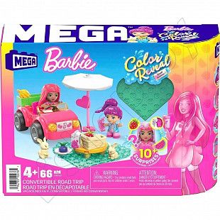 Конструктор MEGA Barbie Color Reveal Reveal Convertible Road Trip (HKF90)