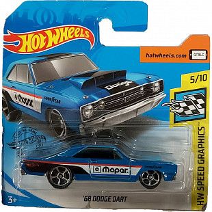 Машинка Hot Wheels Базовой коллекции 68 Dodge Dart 70/250 (5785 GHF34) mainline 2020