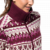 Джемпер женский Jack Wolfskin Nordic Jacket Women garnet red all over