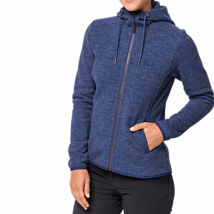 Джемпер женский Jack Wolfskin Patan Hooded Jacket W lapiz blue