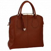 Женская сумка из кожи Pola 3012 dark brown