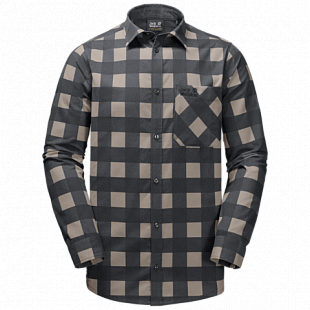 Рубашка мужская Jack Wolfskin Red River Shirt phantom checks