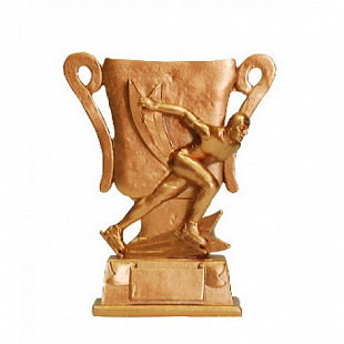 Кубок сувенирный Zez Sport Конькобежец HX2351-B5 Gold