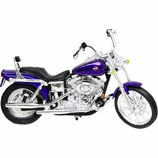 Мотоцикл Maisto 1:18 Harley Davidson 2001 FXDWG Dyna Wide Glide (31360) violet