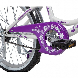 Велосипед Novatrack Butterfly 20" (2019) White/Violet 207BUTTERFLY.WVL9