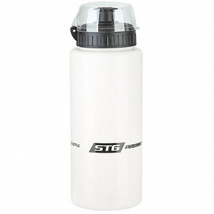 Велофляга STG DC-BT-54 600мл с защитной крышкой white/black Х83106