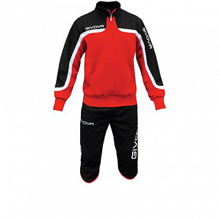 Спортивный костюм Givova Tuta Terra Pinocchietto TT009 red/black