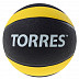 Медбол Torres 1 кг AL00221 Black/Yellow/White