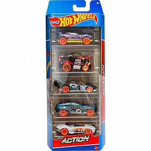 Набор машинок Hot Wheels Action 5 шт. (1806 HFV85)