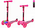 Самокат Y-Scoo Trio Diamond 120 Kaleidoscope Led pink