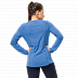 Футболка женская Jack Wolfskin Hollow Range Longsleeve Women zircon blue