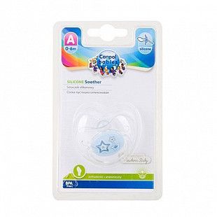 Пустышка Canpol babies Newborn Baby Силиконовая Ортодонтическая 0-6 мес. (22/565_blu) blue