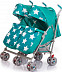 Коляска-трость для двойни Babyhit Twicey Bright Cyan Stars