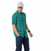 Рубашка мужская Jack Wolfskin Thompson Shirt Men emerald green checks