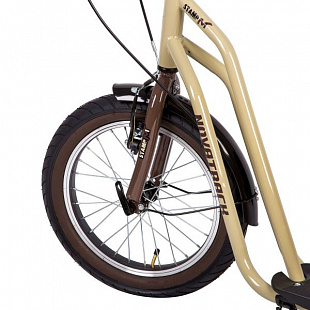 Самокат внедорожный Novatrack City Line Beige 16/12" 16STAMPN1CL.BG8