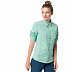 Рубашка женская Jack Wolfskin Centaura Flex Shirt W pacific green checks