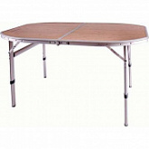 Складной стол KingCampTable Bamboo Elliptic 3926