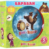 Музыкальная игрушка Dream Makers Барабан Играем вместе Маша и Медведь B672011-R2