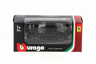 Коллекционная машина Bburago 1:64 Ferrari F40 Competizione (18-56100) black