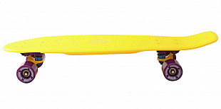 Penny board (пенни борд) Y-Scoo Big Fishskateboard 27 402-Y Yellow-Dark Purple