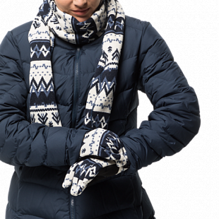 Перчатки женские Jack Wolfskin Scandic Glove Women midnight blue all over