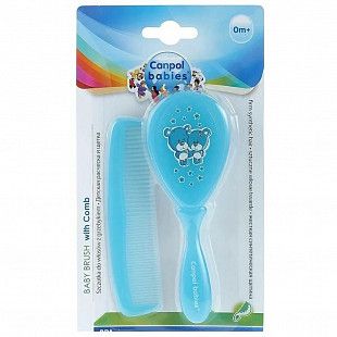 Расческа и щетка Canpol babies Твердая 2/419 light blue