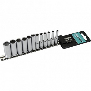 Набор головок на подвесе Whirlpower 1/4" 4-13 мм, удлин., 12 пр. 1612-2712S
