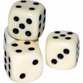 Малый игральный кубик натуральная кость 11 мм