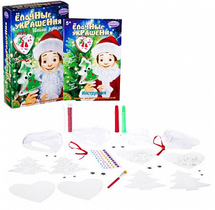 Набор для творчества Bondibon Новогодние фигурки с сюрпризом Ёлочка и сердце BB2357