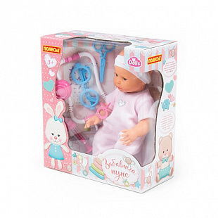 Пупс Полесье Забавный + набор Доктор 78315