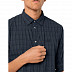 Рубашка мужская Jack Wolfskin Rays Flex Shirt M night blue checks