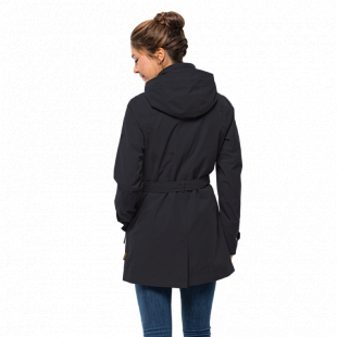 Пальто женское Jack Wolfskin Kimberley Coat black