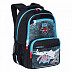 Рюкзак школьный GRIZZLY RB-154-2 /1 black/light blue