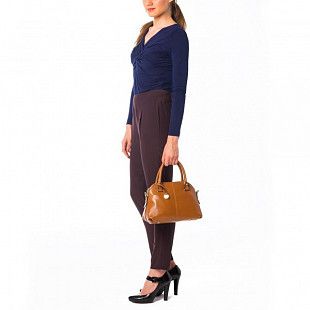Женская сумка из кожи Pola 9015 brown