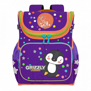 Рюкзак школьный GRIZZLY RAl-194-3 /3 purple