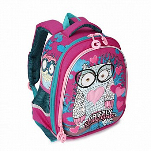 Рюкзак школьный GRIZZLY RA-979-2 /2 fuchsia