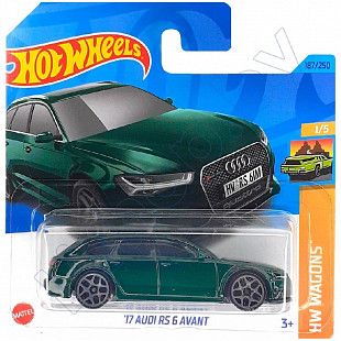 Машинка Hot Wheels Базовой коллекции '17 Audi RS 6 Avant 187/250 (5785 HKH69)