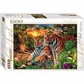 Пазлы Step Puzzle 1500 "Сколько тигров?" 83048