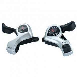 Шифтер Shimano Tourney, TX50, лев/пр, 3x7(SIS) скорости, тросик+оплетка ESLTX50P7SAT