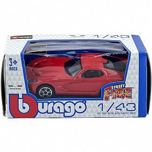 Машинка Bburago Dodge 1:43 SRT Viper GTS 2013 (18-30000/18-30239) red