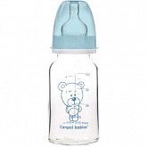 Стеклянная бутылочка для кормления Canpol babies NIGHT DREAMS с узким горлышком 120 мл., 3 мес.+ (42/102) blue