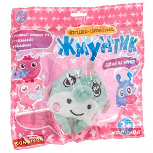 Плюшевая игрушка-антистресс Bondibon Жмунтик Нарвал ВВ4451