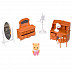 Игровой набор Happy Family 012-05B с фигуркой зверюшки, комната