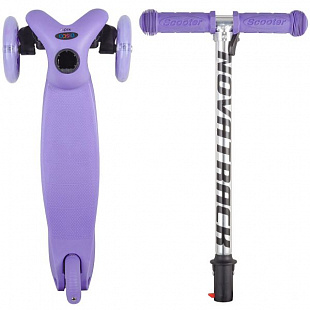 Самокат-кикборд Novatrack Disco-kids Violet 120H.DISCOKIDS.VL6