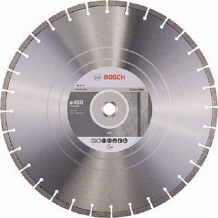 Алмазный круг Bosch 450х25,4 см по бетону 2608602546