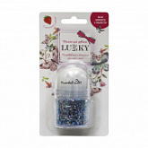 Роликовый гель с блестками Lucky Т15378 turquoise/silver