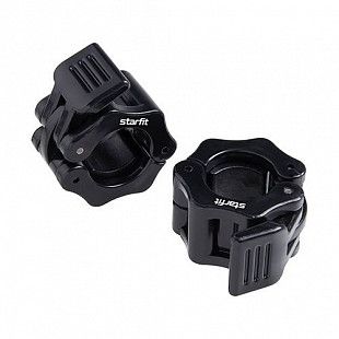 Замки с фиксатором для грифа Starfit Core BB-109 2 шт black